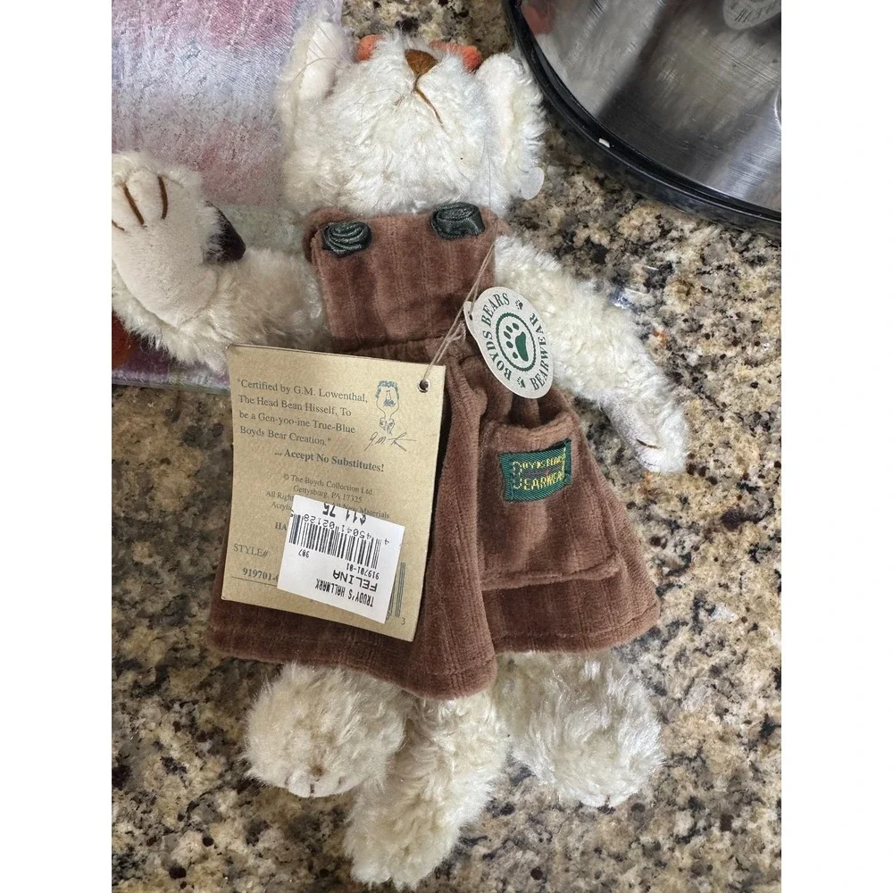 Felina Catterwall - Boyd's Bears Fall Pumpkin Teddy Bear Collectibles